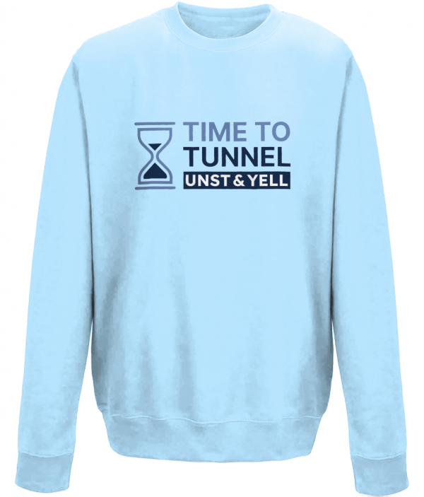 Time to Tunnel - Sky Blue - Kids Sweatshirt