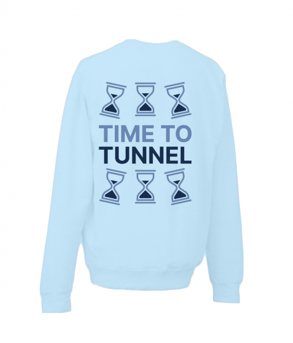 Unst and Yell Tunnels - Sky Blue - Kids Sweatshirt - Image 3