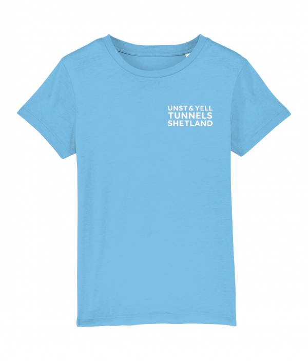 Unst and Yell Tunnels - Aqua Blue - Kids T-Shirt - Image 2