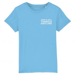 Unst and Yell Tunnels - Aqua Blue - Kids T-Shirt
