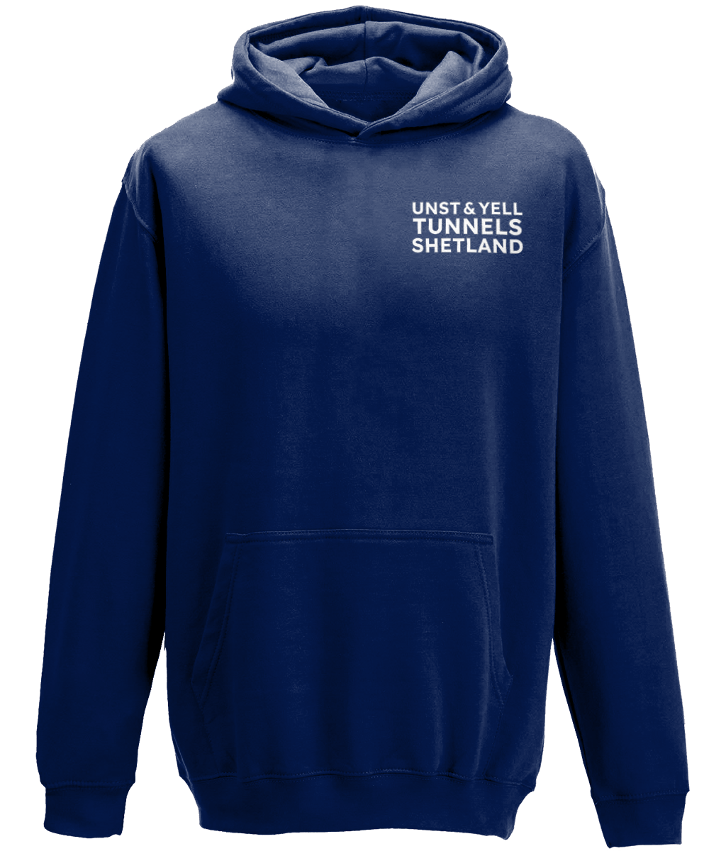 Unst and Yell Tunnels - Navy Blue - Kids Hoodie