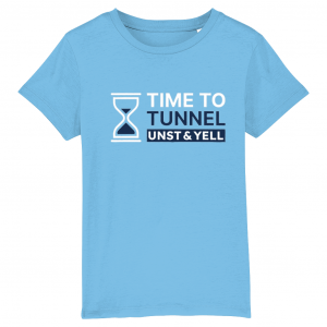 Time to Tunnel - Aqua Blue - Kids T-Shirt