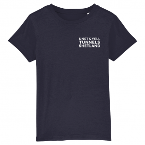 Unst and Yell Tunnels - Navy Blue - Kids T-Shirt