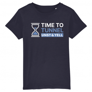 Time to Tunnel - Navy Blue - Kids T-Shirt
