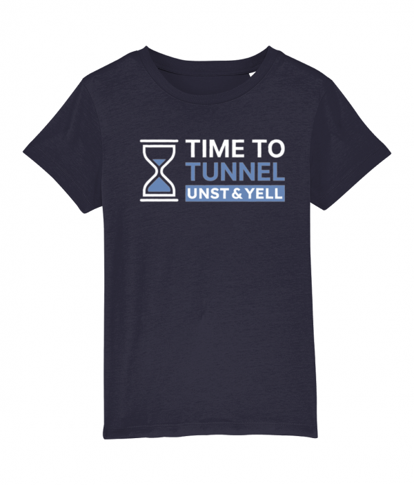 Time to Tunnel - Navy Blue - Kids T-Shirt