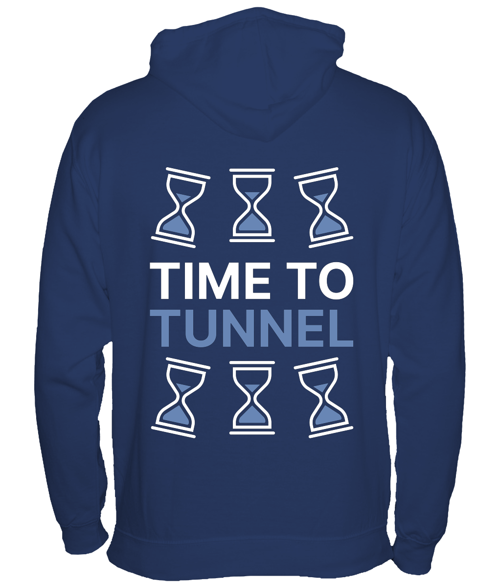 Unst and Yell Tunnels - Navy Blue - Kids Hoodie - Image 3