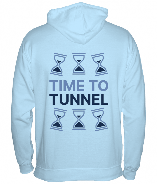 Unst and Yell Tunnels - Sky Blue - Hoodie - Image 3