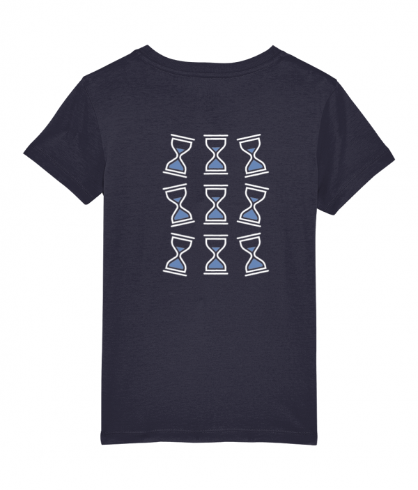 Hourglass - Navy Blue - Kids T-Shirt - Image 3