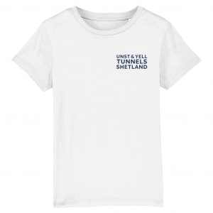 Unst and Yell Tunnels - White - Kids T-Shirt