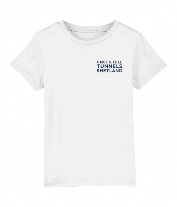 Unst and Yell Tunnels - White - Kids T-Shirt