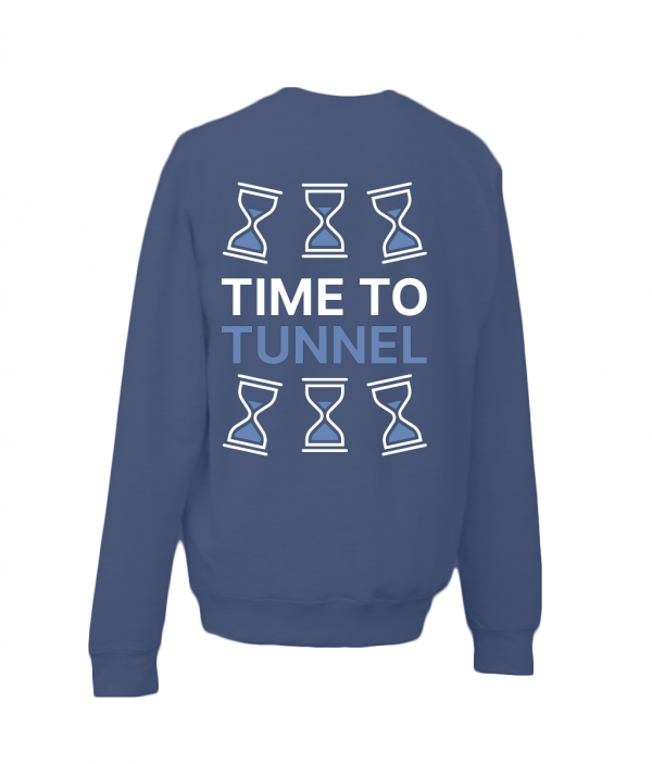 Unst and Yell Tunnels - Navy Blue - Kids Sweatshirt - Image 3