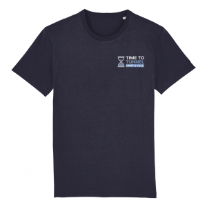 Time to Tunnel (small front) - Navy Blue - T-shirt